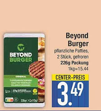 Beyond Burger - pflanzliche Patties, 2 Stück, gefroren, 226g Packung