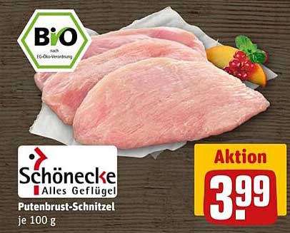 Bio Putenbrust-Schnitzel von Schönecke
