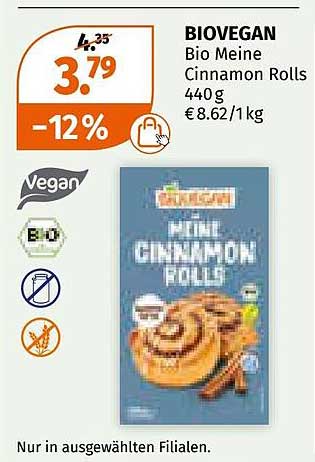 BIOVEGAN – Bio Meine Cinnamon Rolls 440 g