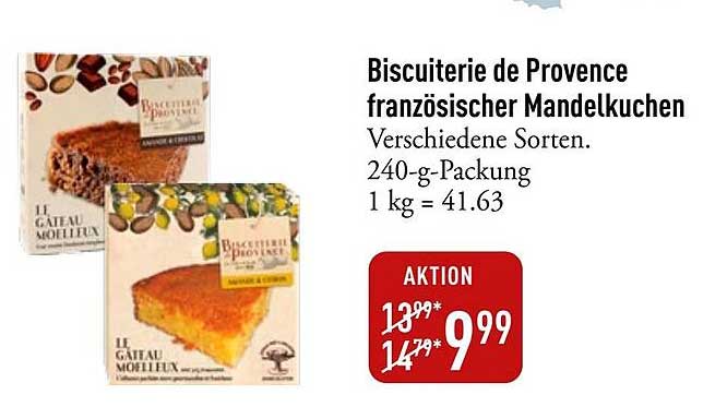 Biscuiterie de Provence französischer Mandelkuchen