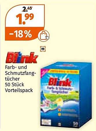 Blink Farb- und Schmutzfangtücher 50 Stück Vorteilspack