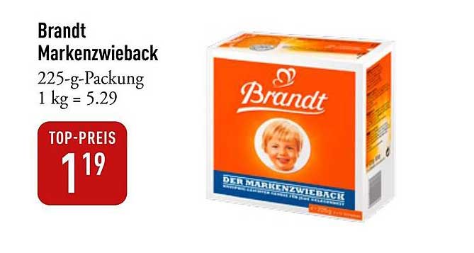 Brandt Markenzwieback 225 g