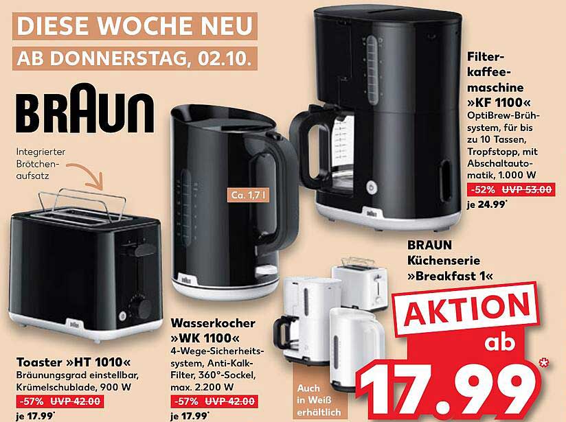 BRAUN Filterkaffeemaschine »KF 1100«
