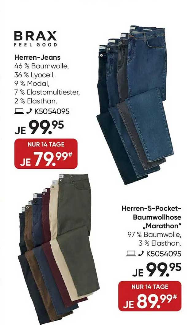 BRAX Herren-Jeans und Herren-5-Pocket-Baumwollhose "Marathon"
