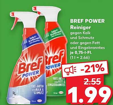 BREF POWER Reiniger gegen Kalk und Schmutz