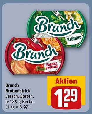 Brunch Brotaufstrich in verschiedenen Sorten