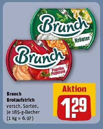 Brunch Brotaufstrich – Verschiedene Sorten, je 185-g-Becher