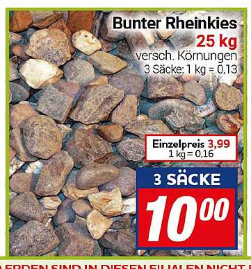 Bunter Rheininkies 25 kg