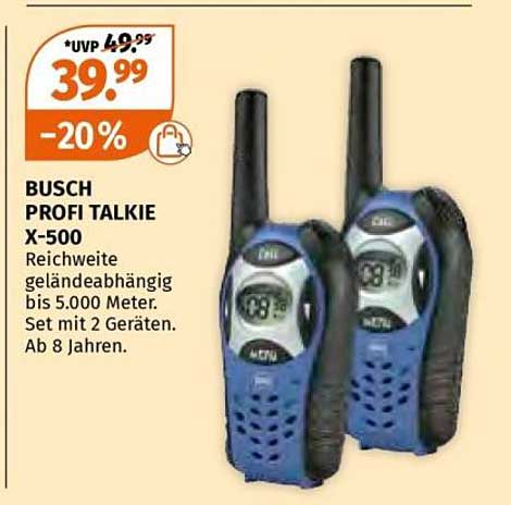 BUSCH PROFI TALKIE X-500 - Set mit 2 Geräten
