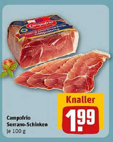 Campofrío Serrano-Schinken je 100 g