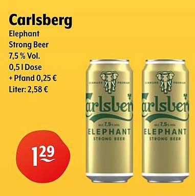 Carlsberg Elephant Strong Beer 0,5l Dose