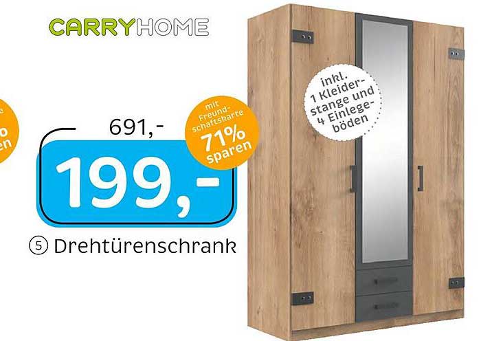 Carryhome Drehtürenschrank