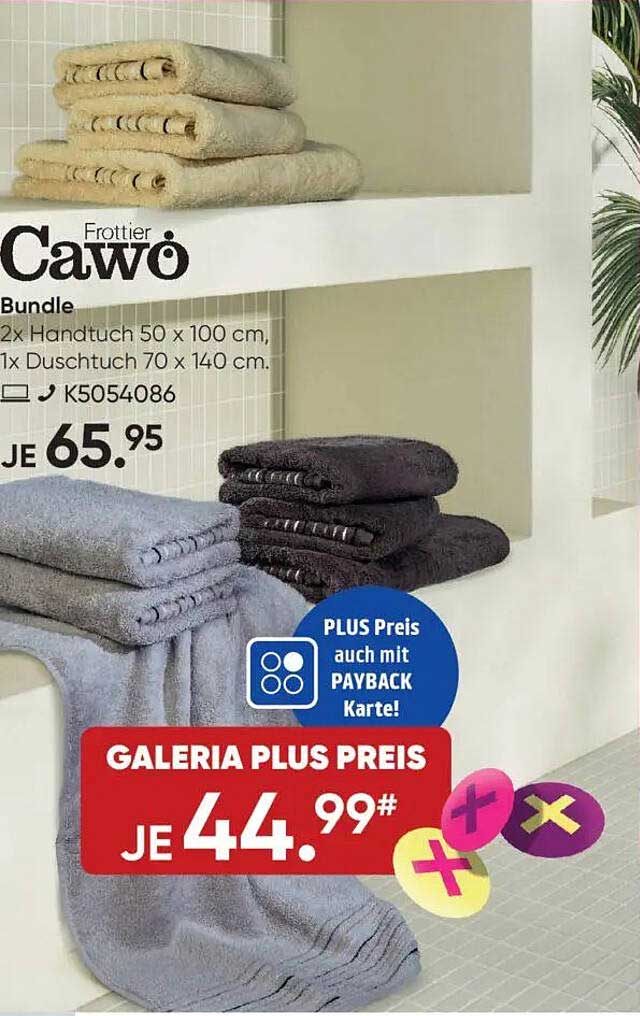 Cawö Frottier Bundle – 2x Handtücher und 1x Duschtuch