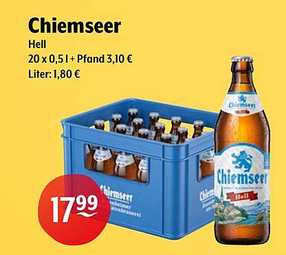 Chiemseer Hell - 20 x 0,5 l + Pfand 3,10 €