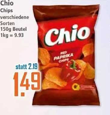 Chio Chips verschiedene Sorten 150g Beutel