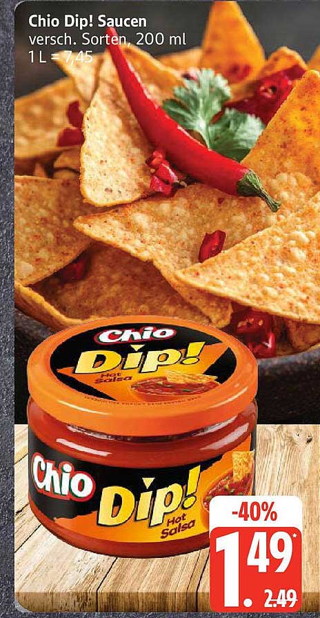 Chio Dip! Saucen, 200 ml, verschiedene Sorten