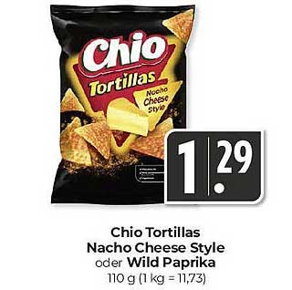 Chio Tortillas Nacho Cheese Style oder Wild Paprika