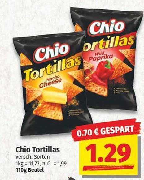 Chio Tortillas - verschiedene Sorten