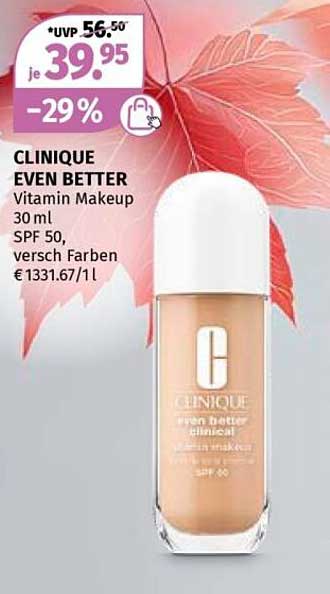 CLINIQUE EVEN BETTER Vitamin Makeup 30 ml - SPF 50, verschiedene Farben