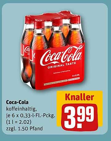Coca-Cola 6 x 0,33-Liter-Packs zum Knallerpreis