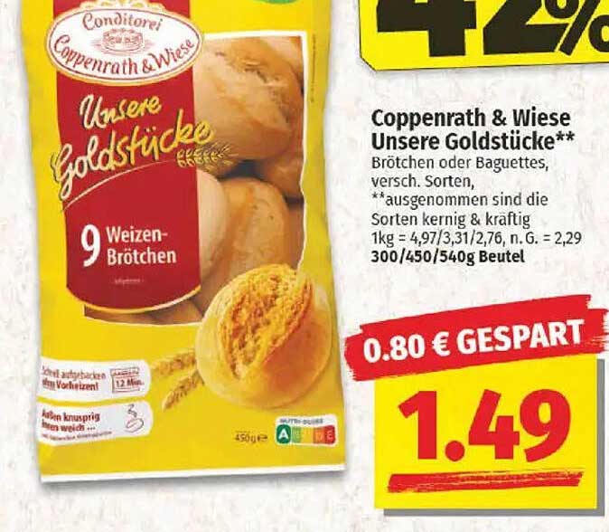 Coppenrath & Wiese Unsere Goldstücke – 9 Weizen-Brötchen
