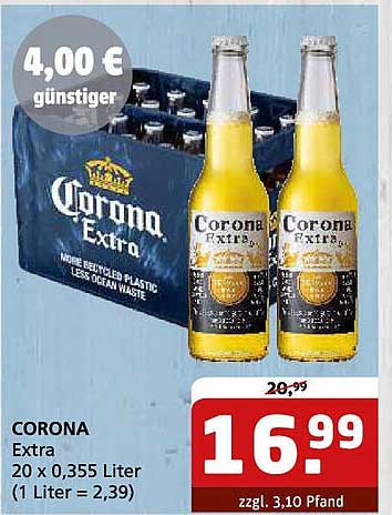 CORONA Extra 20 x 0,355 Liter
