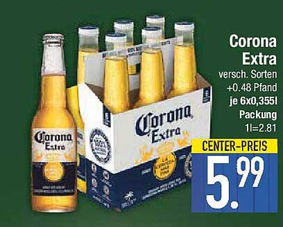 Corona Extra 6x0,355L - Erfrischender Genuss für jeden Anlass