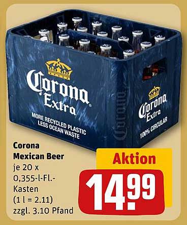 Corona Mexican Beer je 20 x 0,355-l-Fl.-Kasten
