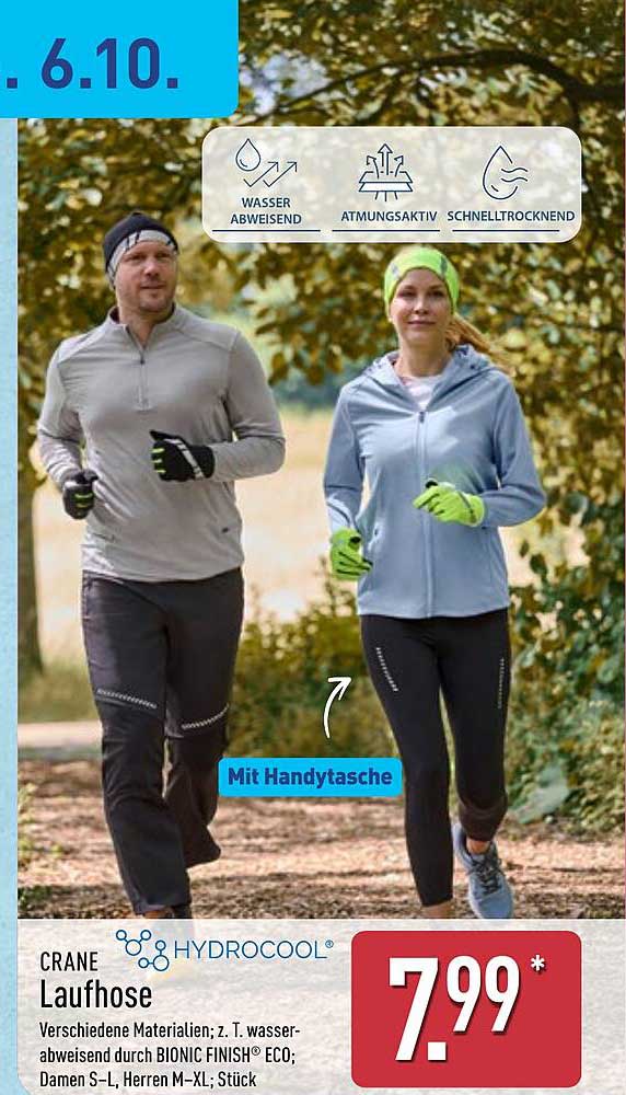CRANE Laufhose für Damen und Herren