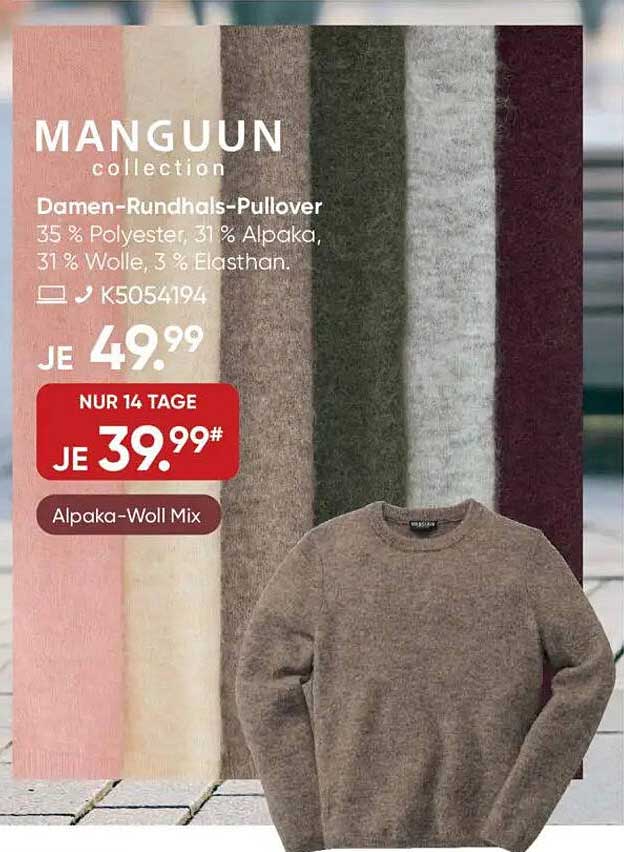 Damen-Rundhals-Pullover
