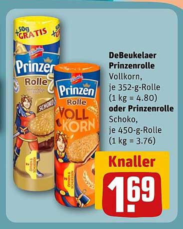 DeBeukelaer Prinzenrolle Vollkorn oder Schoko