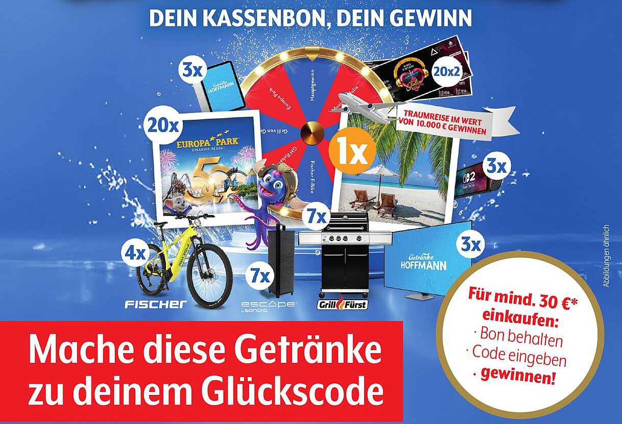 Dein Kassenbon, dein Gewinn!