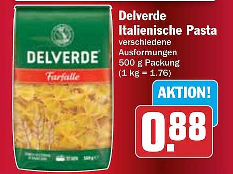 Delverde Italienische Pasta - Farfalle 500 g
