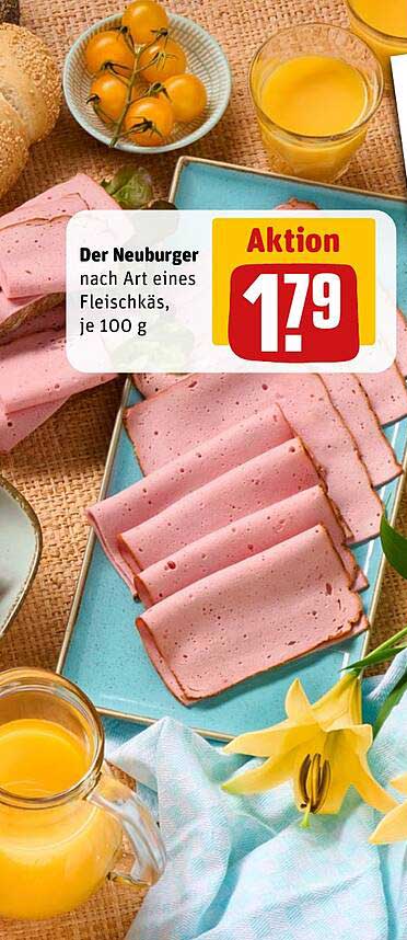 Der Neuburger nach Art eines Fleischkäs, je 100 g