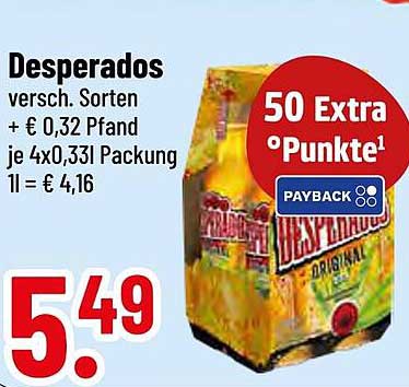 Desperados – Verschiedene Sorten im attraktiven Angebot