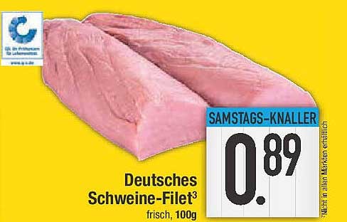 Deutsches Schweine-Filet, frisch, 100g