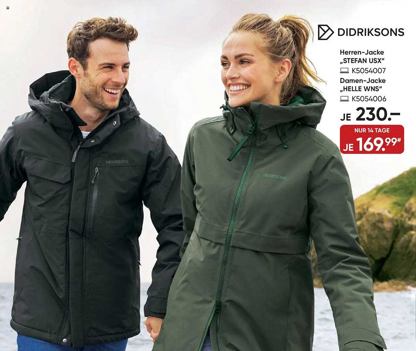 Didriksons Herren-Jacke "STEFAN USX" und Damen-Jacke "HELLE WNS"