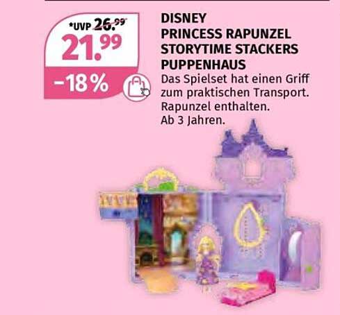 DISNEY PRINCESS RAPUNZEL STORYTIME STACKERS PUPPENHAUS