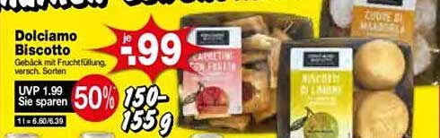 Dolcilamo Biscotto - Gebäck mit Fruchtfüllung