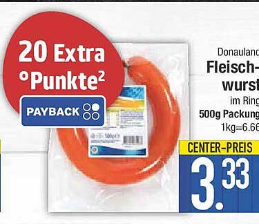 Donauland Fleischwurst im Ring - 500g