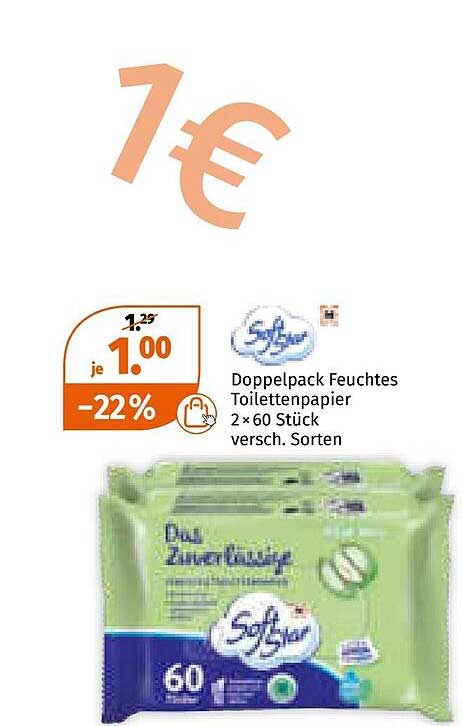 Doppelpack Feuchtes Toilettenpapier 2 × 60 Stück – versch. Sorten