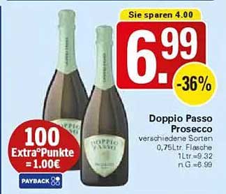 Doppio Passo Prosecco 0,75 l Flasche