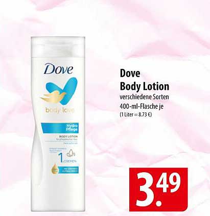 Dove Body Lotion verschiedene Sorten 400-ml-Flasche je