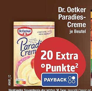 Dr. Oetker Paradies-Creme je Beutel