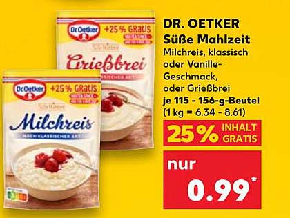 DR. OETKER Süße Mahlzeit - Milchreis und Grießbrei