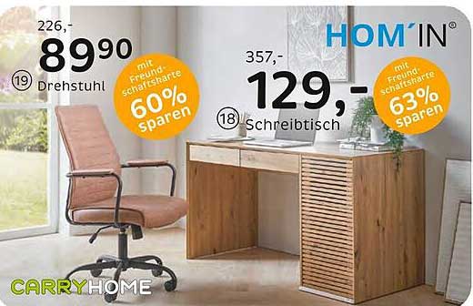 Drehstuhl und Schreibtisch im Angebot