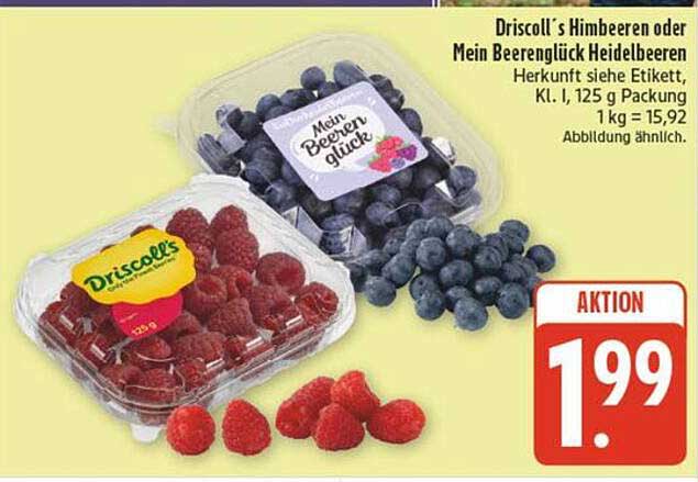 Driscoll's Himbeeren oder Mein Beerenliebe Heidelbeeren