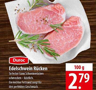 Duroc Edelschwein Rücken