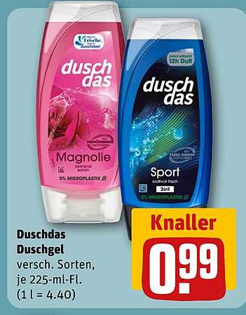 Duschaus Duschgel, verschiedene Sorten, je 225-ml-Fl.