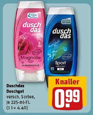 Duscht das Duschgel, Sorten, je 225-ml-Fl.